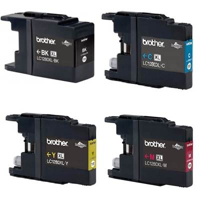 Tusze Brother LC-1280 CMYK - zamienniki, oryginalne