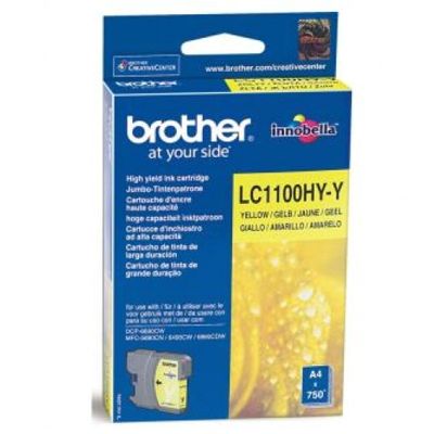 Tusz Oryginalny Brother LC-1100HY Y (LC1100HYY) (Żółty)